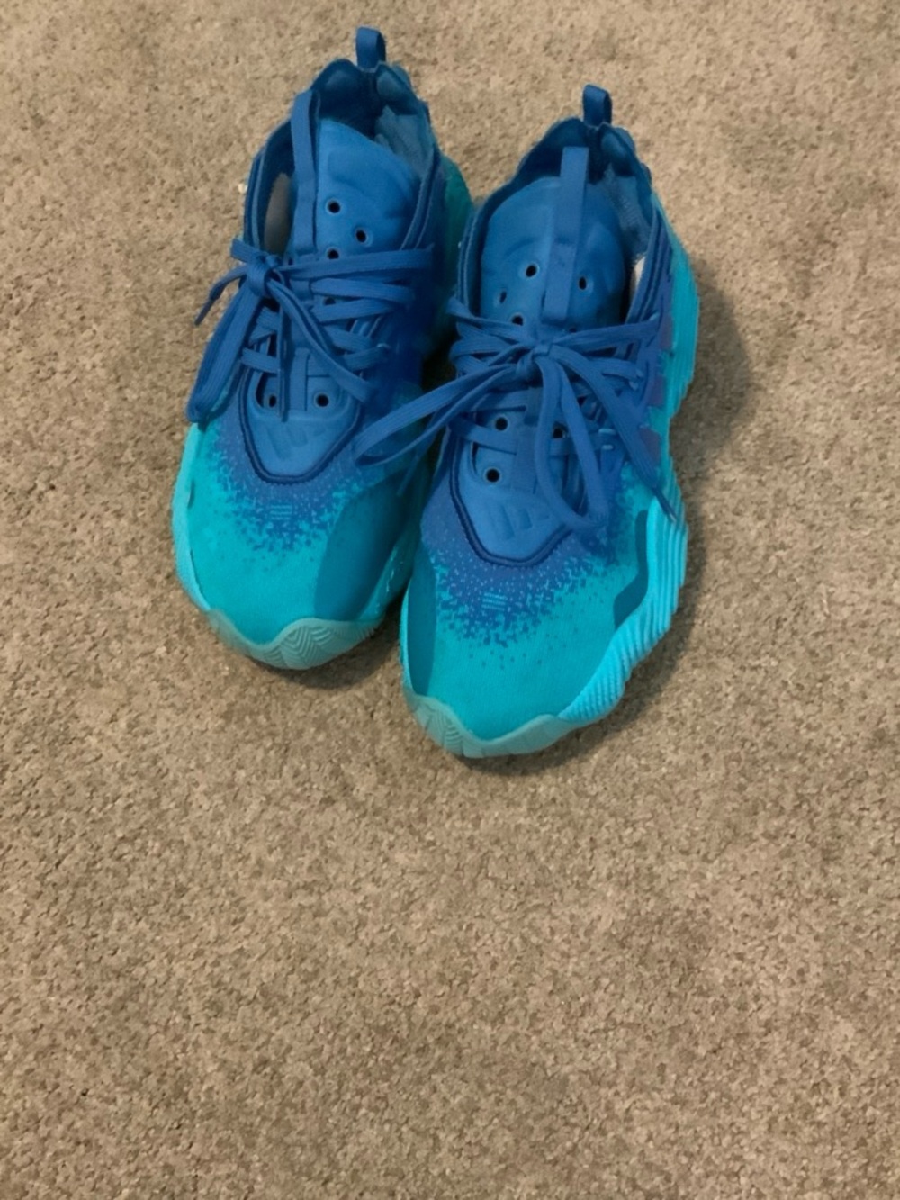 Kids Turquoise & Blue Lightweight Sneakers
